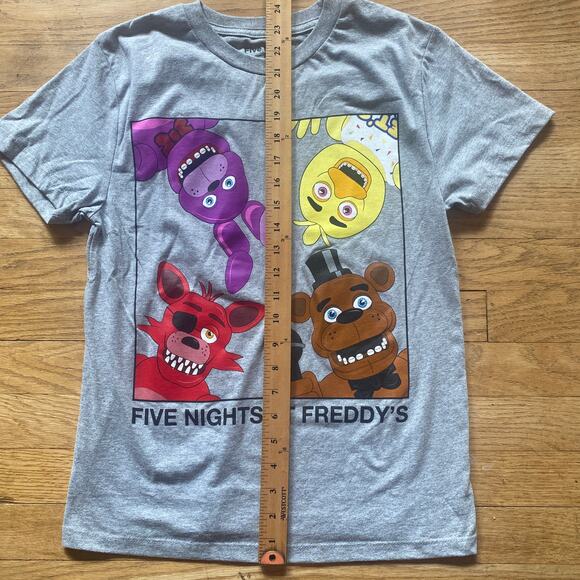 Five Nights at Freddy's Big Boys Short Sleeve Cotton Blend T-Shirt (Sz L 10/12) - Picture 2 of 4